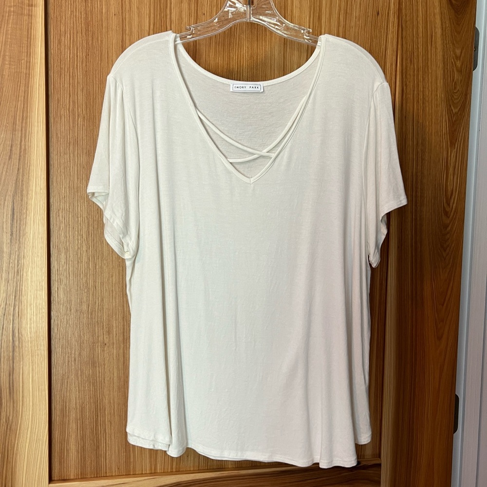 Emory Park Cream Tee